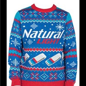Tipsy elves natural light mens sweater.